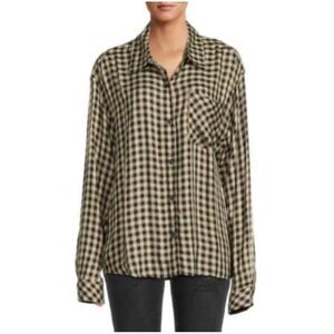 WeWoreWhat Gingham Button-Up Shirt